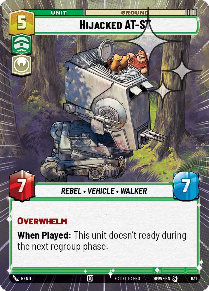 Hijacked AT-ST (Hyperspace Foil), Homeworlds 631
