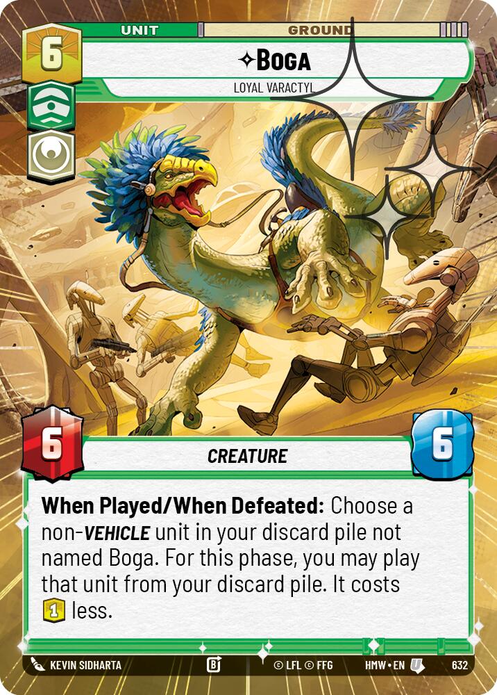 Boga - Loyal Varactyl (Hyperspace Foil), Homeworlds 632