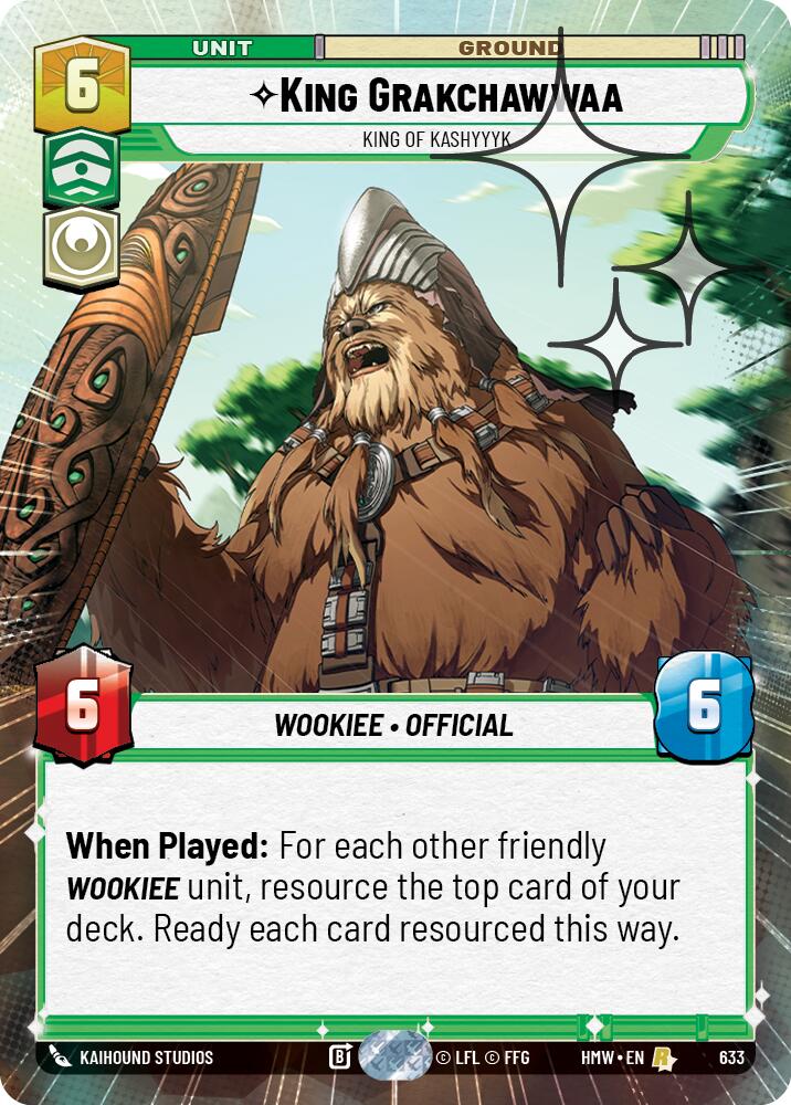 King Grakchawwaa - King of Kashyyyk (Hyperspace Foil), Homeworlds 633