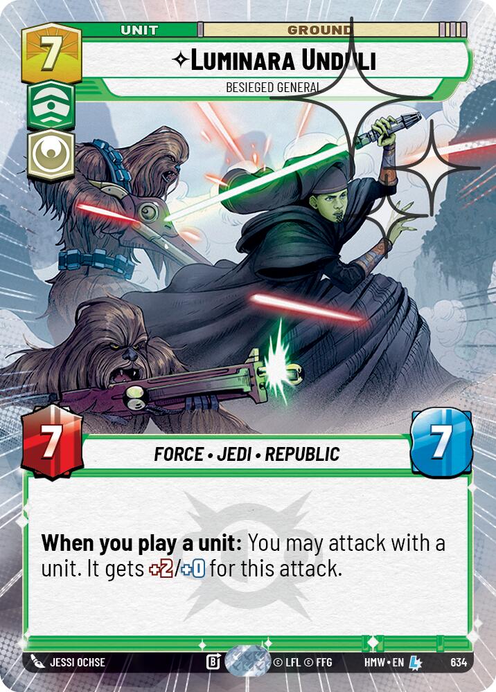 Luminara Unduli - Besieged General (Hyperspace Foil), Homeworlds 634