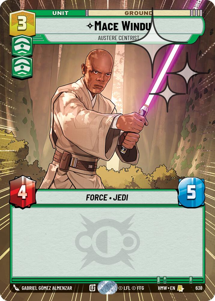 Mace Windu - Austere Centrist (Hyperspace Foil), Homeworlds 638
