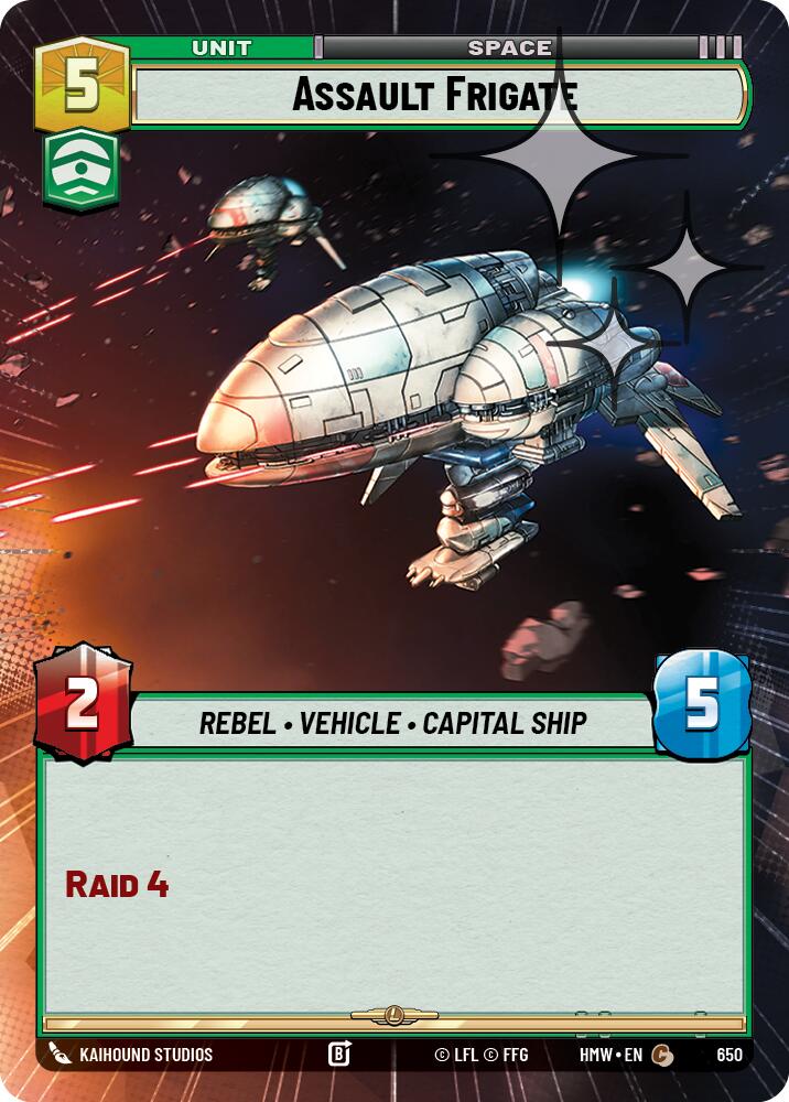 Assault Frigate (Hyperspace Foil), Homeworlds 650