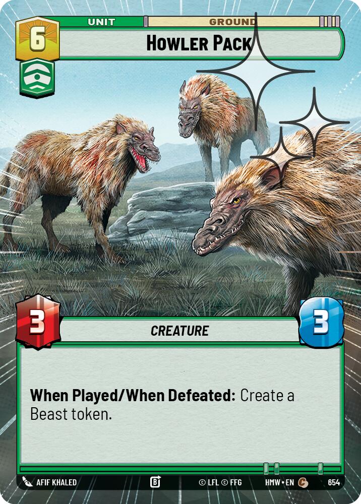 Howler Pack (Hyperspace Foil), Homeworlds 654