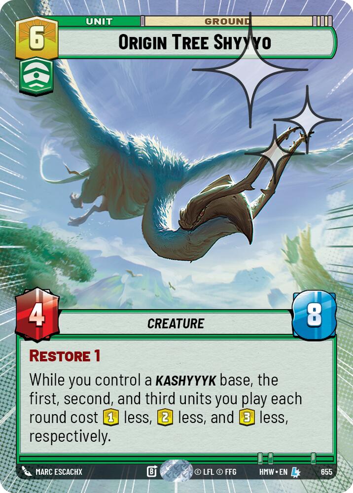 Origin Tree Shyyyo (Hyperspace Foil), Homeworlds 655