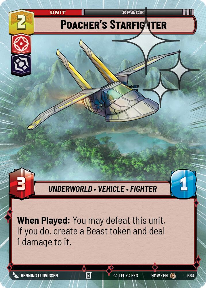 Poacher's Starfighter (Hyperspace Foil), Homeworlds 663