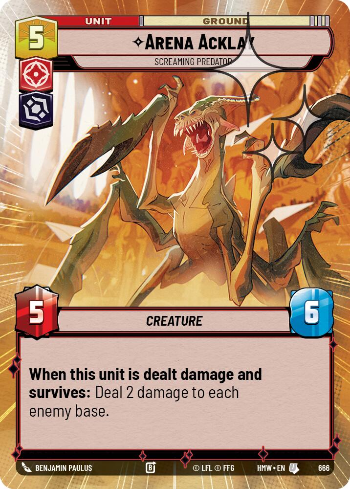 Arena Acklay - Screaming Predator (Hyperspace Foil), Homeworlds 666
