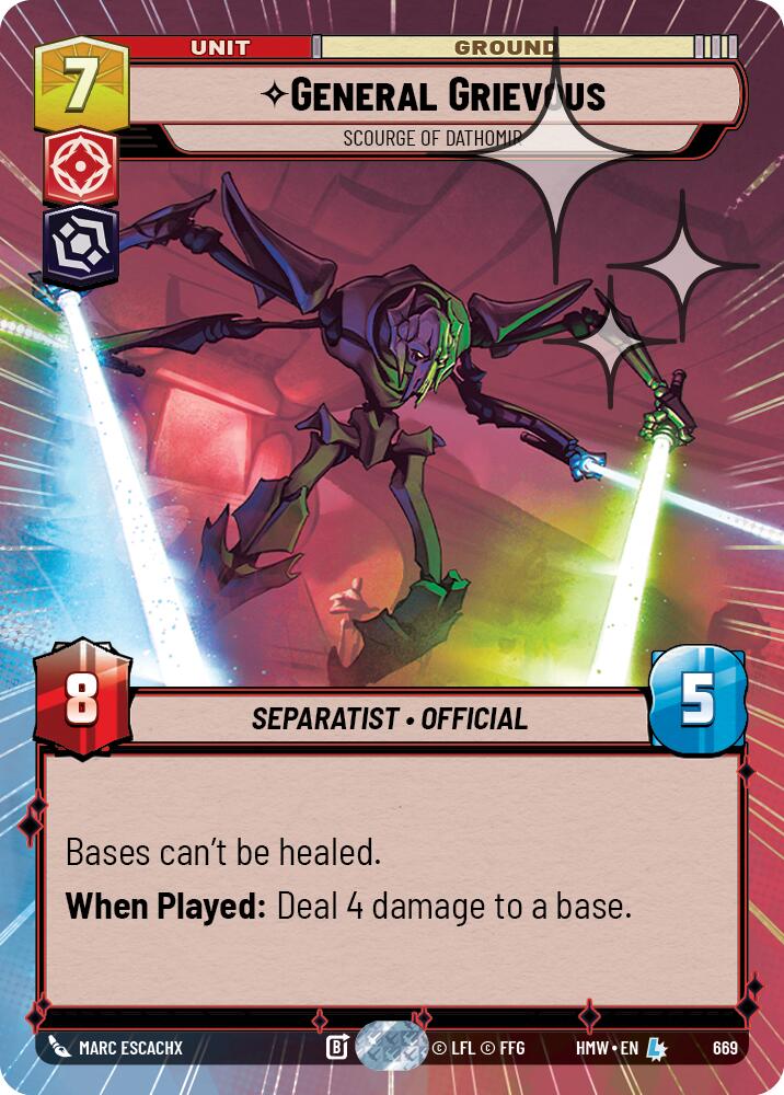General Grievous - Scourge of Dathomir (Hyperspace Foil), Homeworlds 669