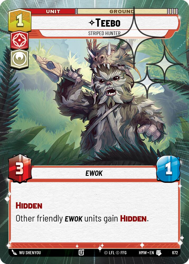 Teebo - Striped Hunter (Hyperspace Foil), Homeworlds 672