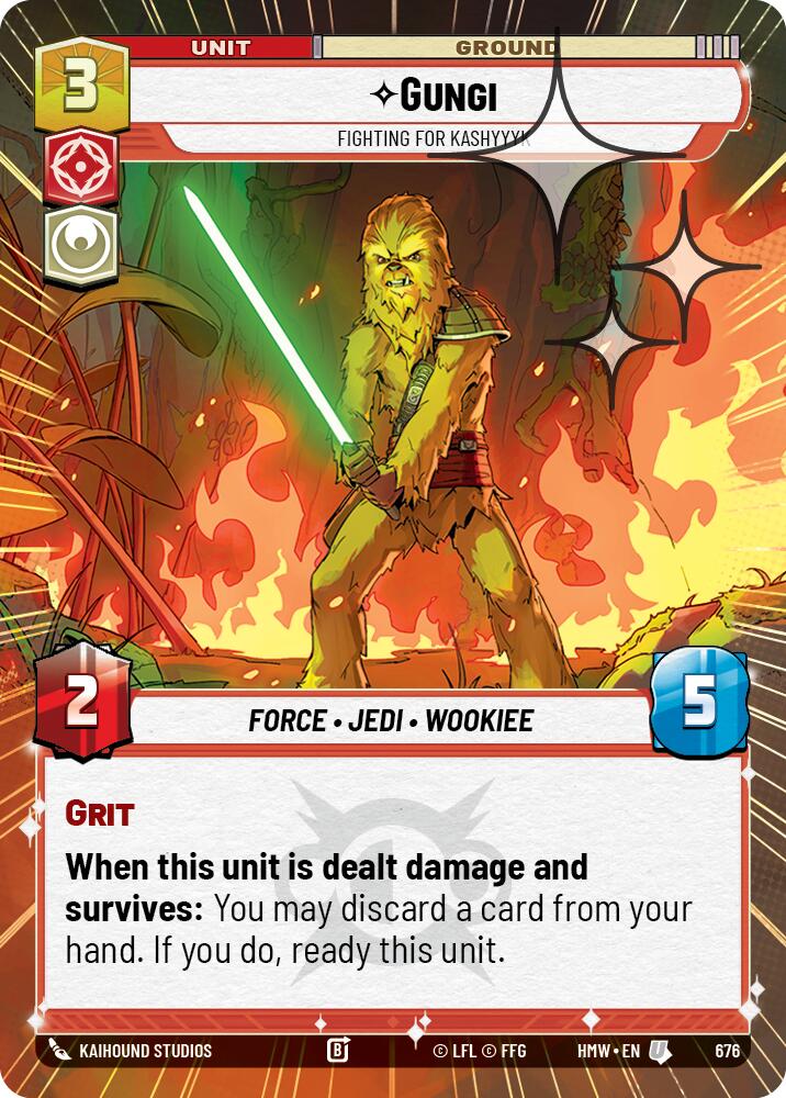 Gungi - Fighting for Kashyyyk (Hyperspace Foil), Homeworlds 676