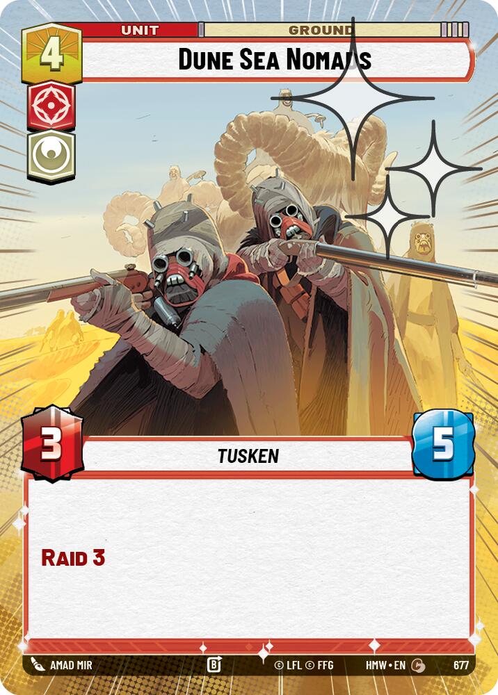 Dune Sea Nomads (Hyperspace Foil), Homeworlds 677
