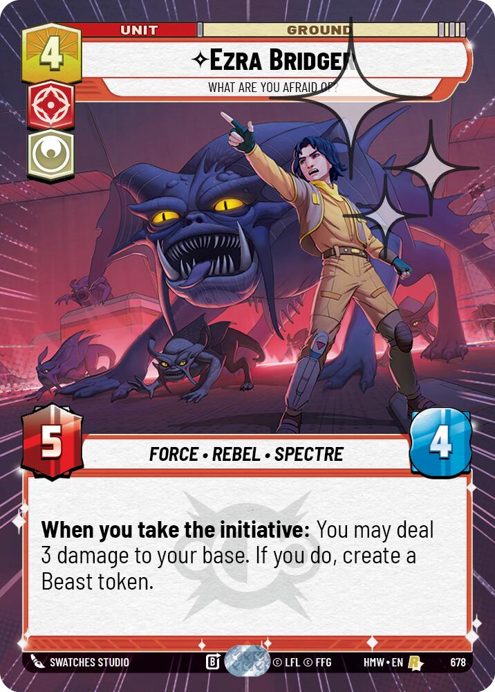 Ezra Bridger - What Are You Afraid Of? (Hyperspace Foil), Homeworlds 678