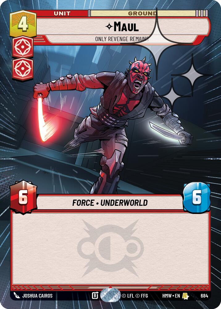 Maul - Only Revenge Remains (Hyperspace Foil), Homeworlds 684
