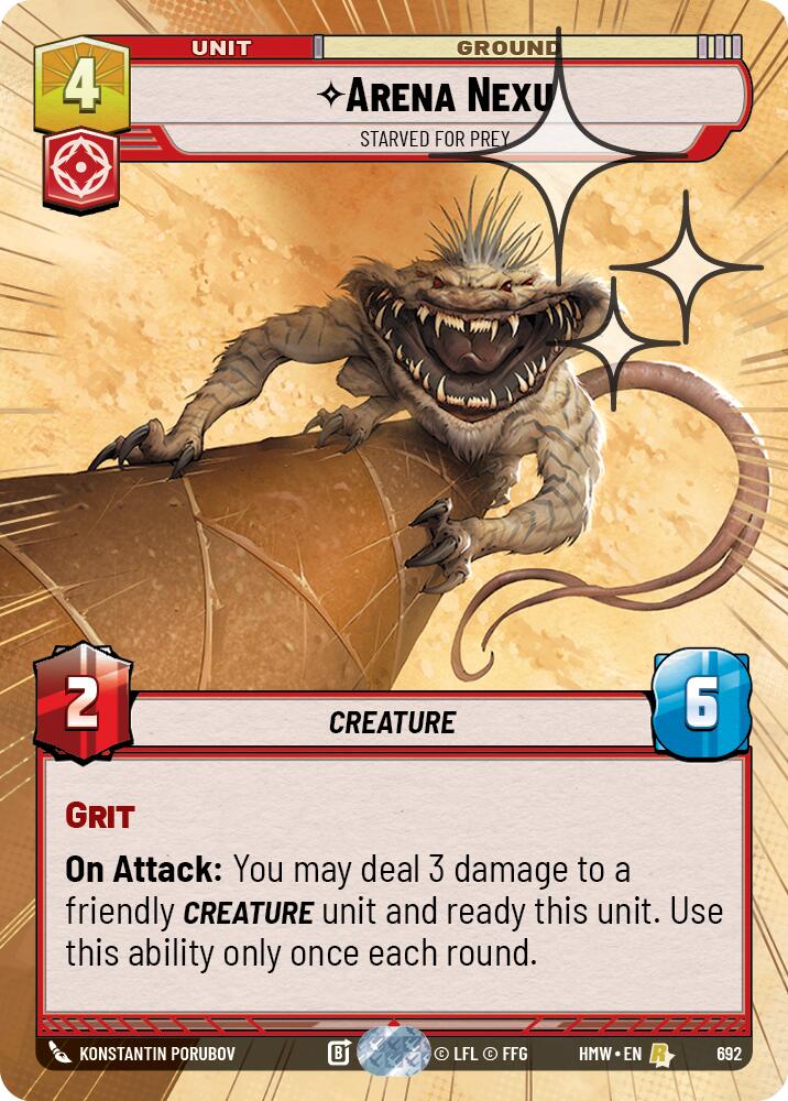 Arena Nexu - Starved for Prey (Hyperspace Foil), Homeworlds 692