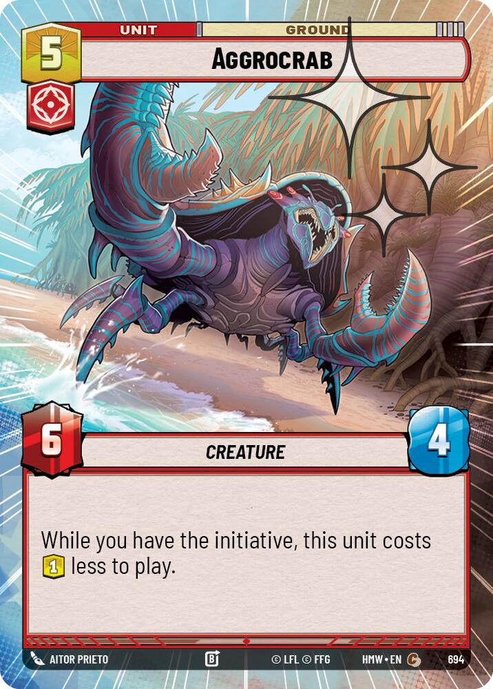 Aggrocrab (Hyperspace Foil), Homeworlds 694