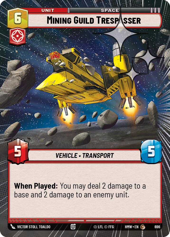 Mining Guild Trespasser (Hyperspace Foil), Homeworlds 696
