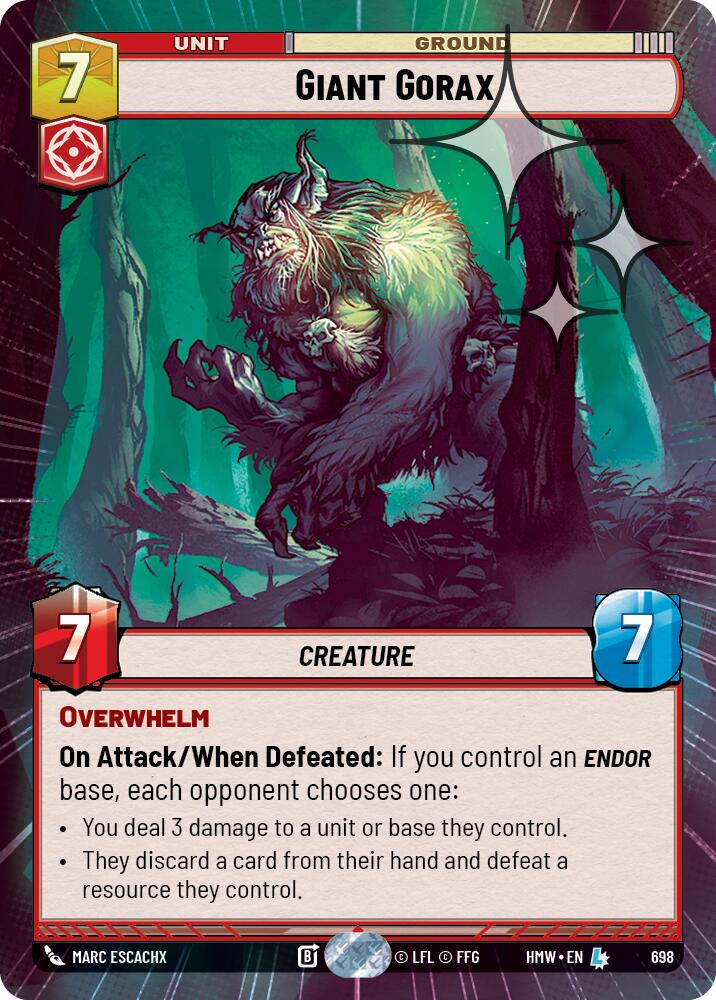 Giant Gorax (Hyperspace Foil), Homeworlds 698