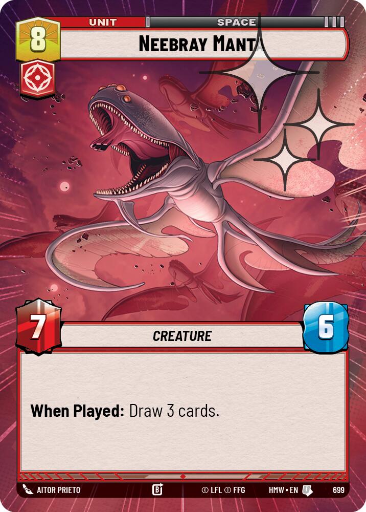 Neebray Manta (Hyperspace Foil), Homeworlds 699