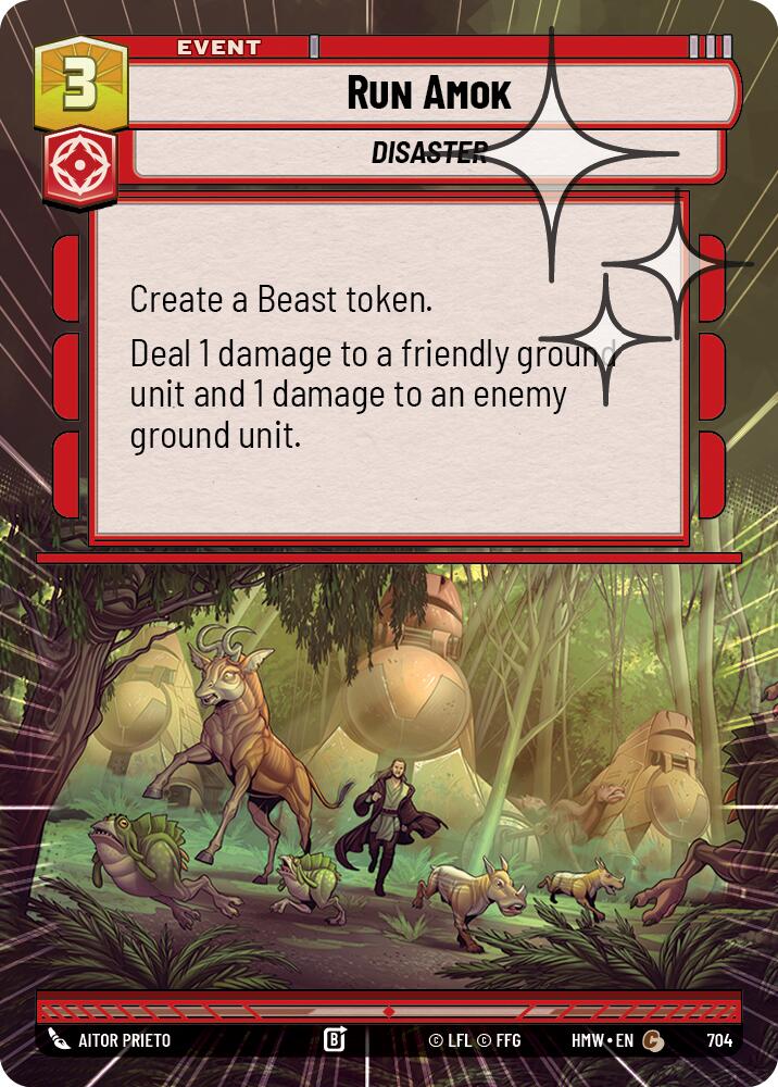 Run Amok (Hyperspace Foil), Homeworlds 704
