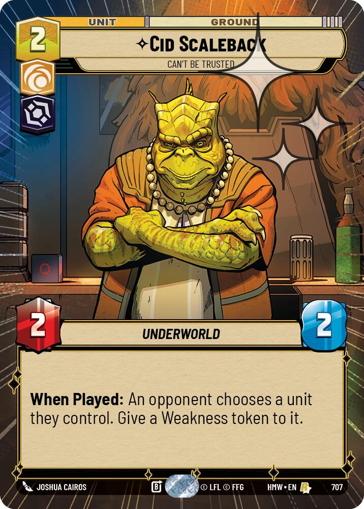 Cid Scaleback - Can't Be Trusted (Hyperspace Foil), Homeworlds 707