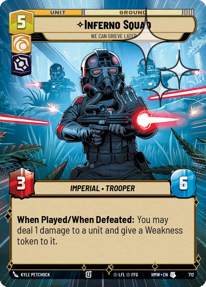 Inferno Squad - We Can Grieve Later (Hyperspace Foil), Homeworlds 712