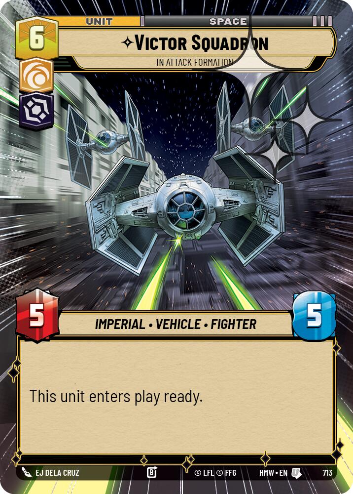 Victor Squadron - In Attack Formation (Hyperspace Foil), Homeworlds 713
