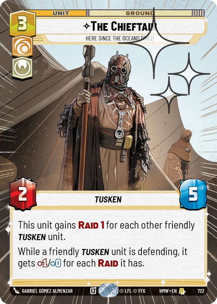 The Chieftain - Here Since the Oceans Dried (Hyperspace Foil), Homeworlds 722