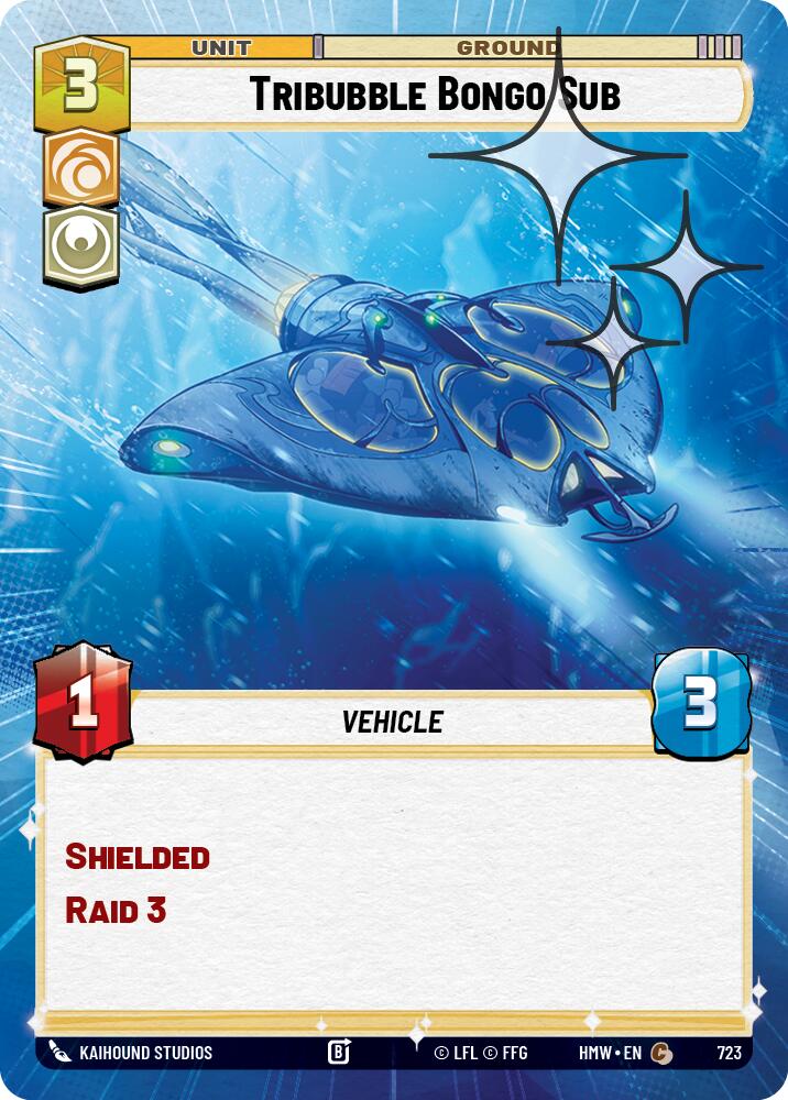 Tribubble Bongo Sub (Hyperspace Foil), Homeworlds 723