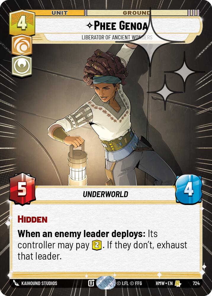 Phee Genoa - Liberator of Ancient Wonders (Hyperspace Foil), Homeworlds 724