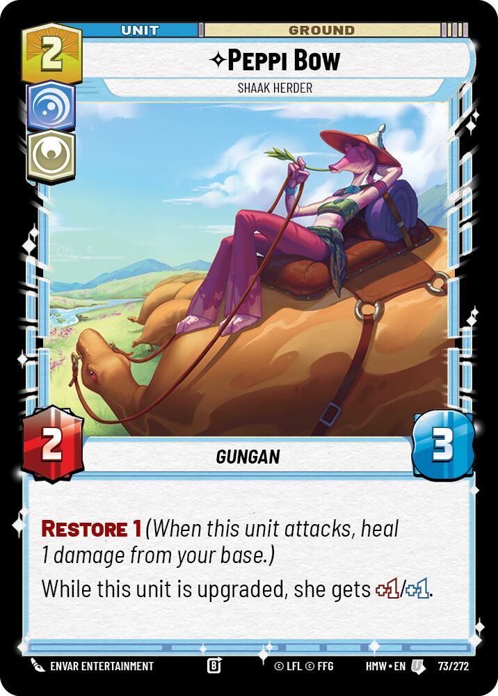 Peppi Bow - Shaak Herder, Homeworlds 73/272