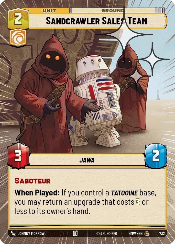 Sandcrawler Sales Team (Hyperspace Foil), Homeworlds 732