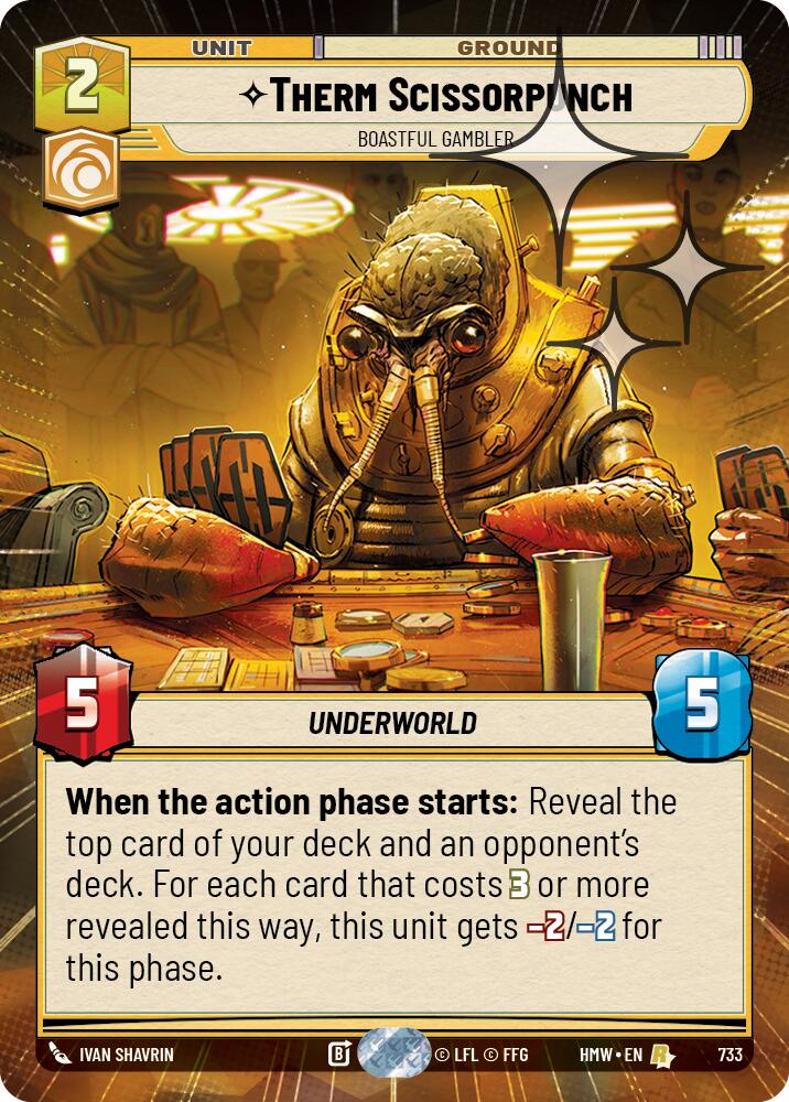 Therm Scissorpunch - Boastful Gambler (Hyperspace Foil), Homeworlds 733