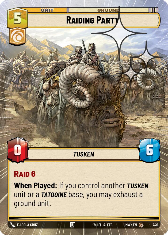 Raiding Party (Hyperspace Foil), Homeworlds 740