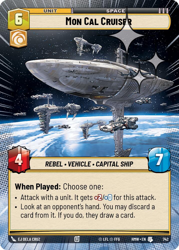 Mon Cal Cruiser (Hyperspace Foil), Homeworlds 742