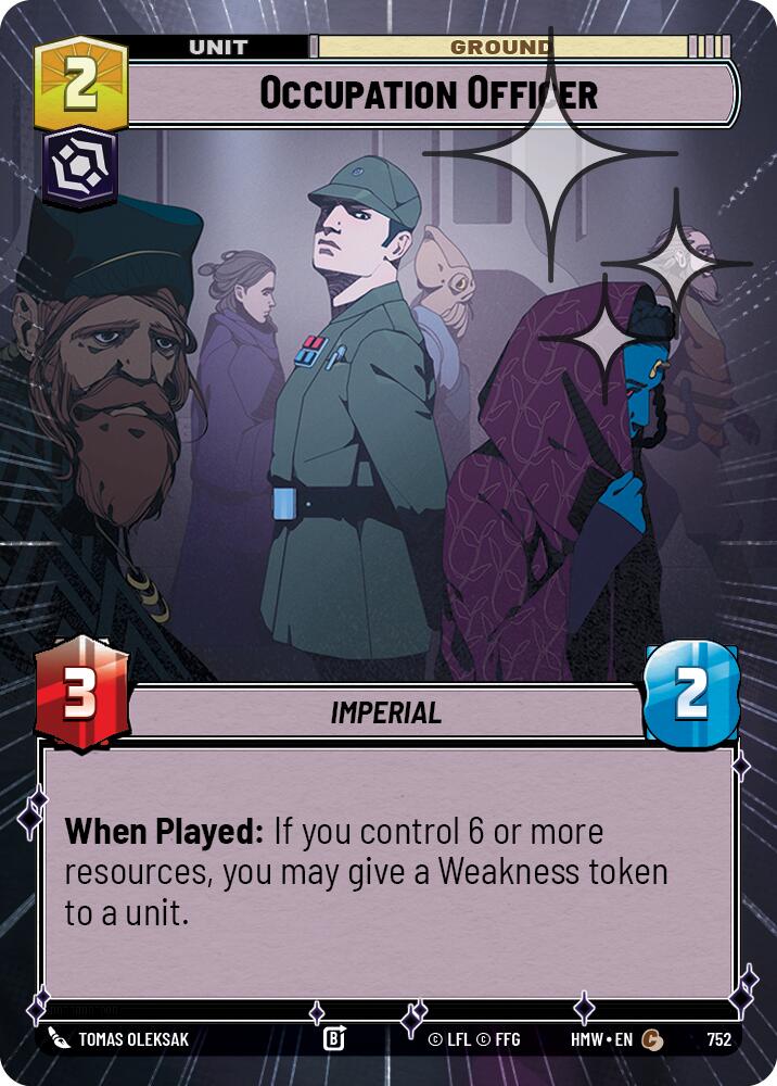 Occupation Officer (Hyperspace Foil), Homeworlds 752