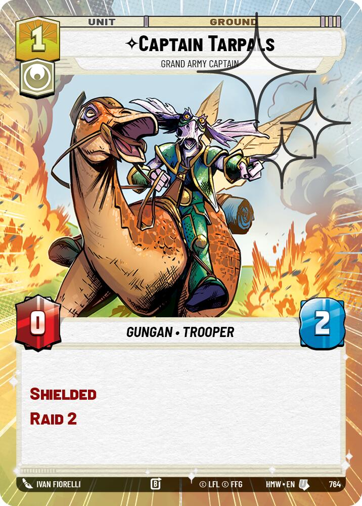Captain Tarpals - Grand Army Captain (Hyperspace Foil), Homeworlds 764