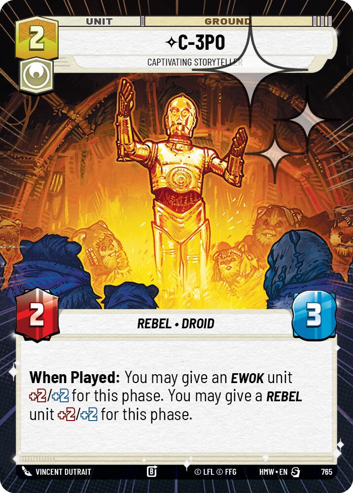 C-3PO - Captivating Storyteller (Hyperspace Foil), Homeworlds 765