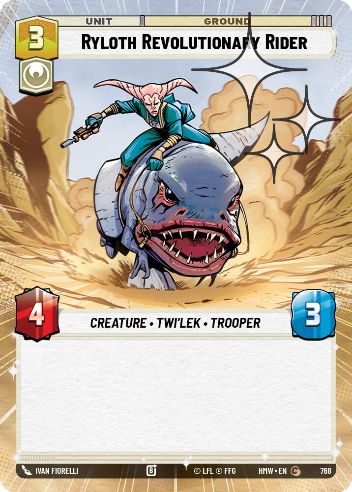 Ryloth Revolutionary Rider (Hyperspace Foil), Homeworlds 768
