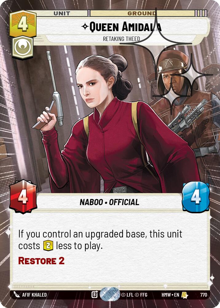 Queen Amidala - Retaking Theed (Hyperspace Foil), Homeworlds 770