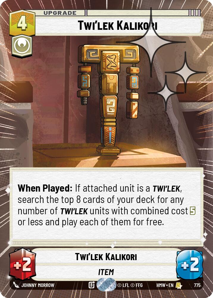 Twi'lek Kalikori (Hyperspace Foil), Homeworlds 775