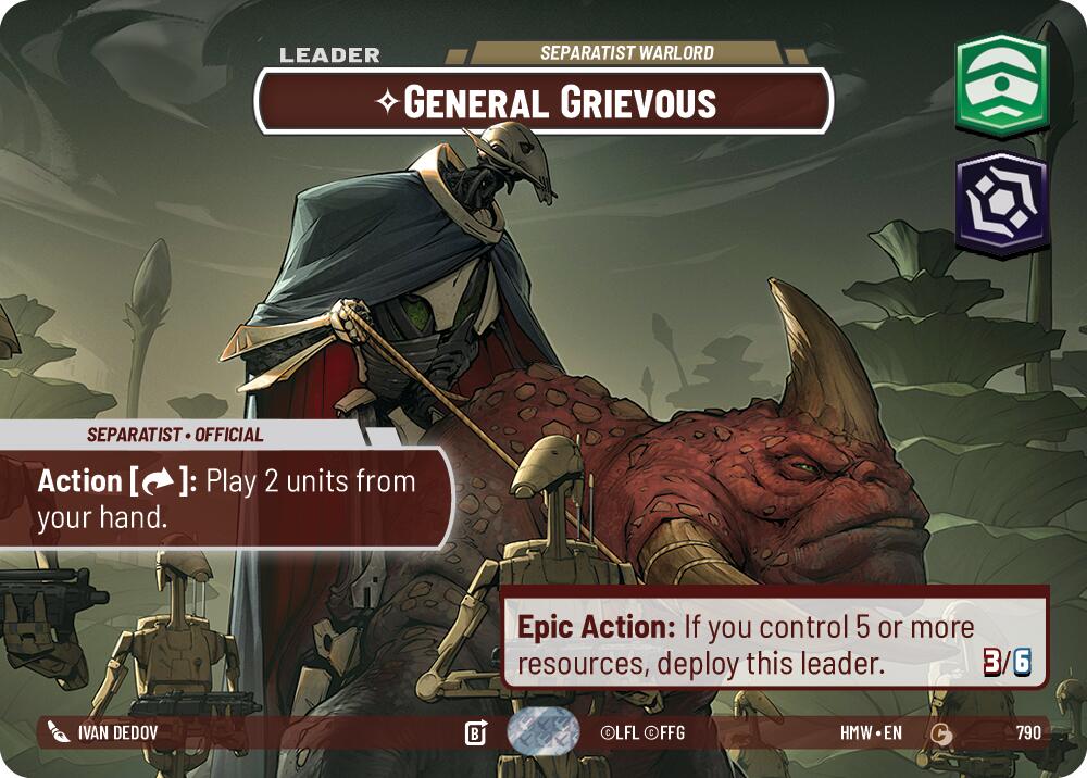 General Grievous - Separatist Warlord (Showcase), Homeworlds 790