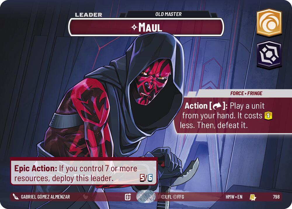 Maul - Old Master (Showcase), Homeworlds 798