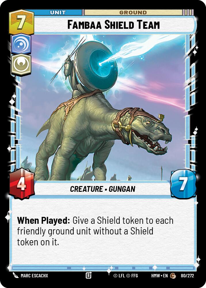 Fambaa Shield Team, Homeworlds 80/272