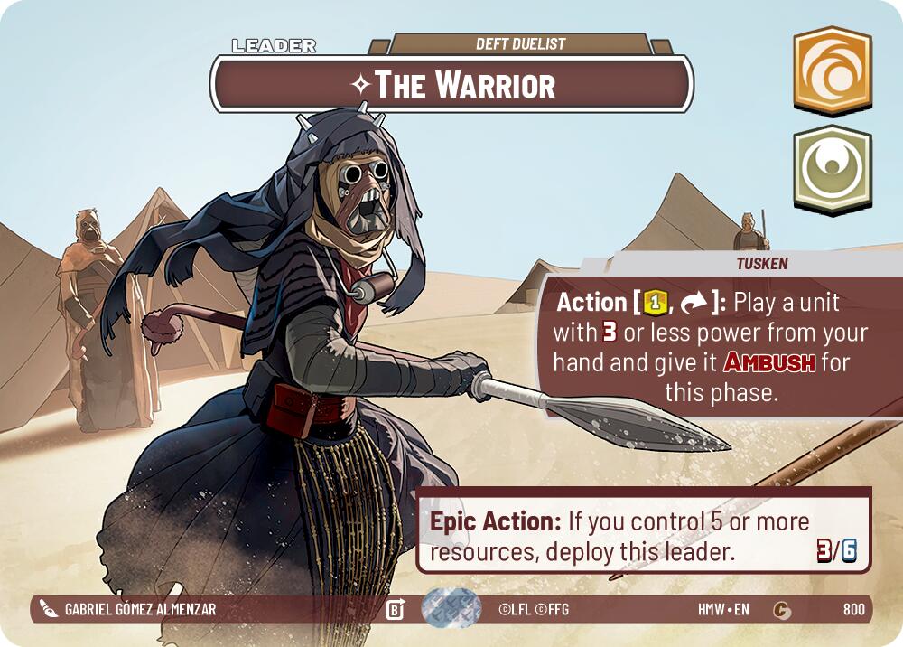 The Warrior - Deft Duelist (Showcase), Homeworlds 800