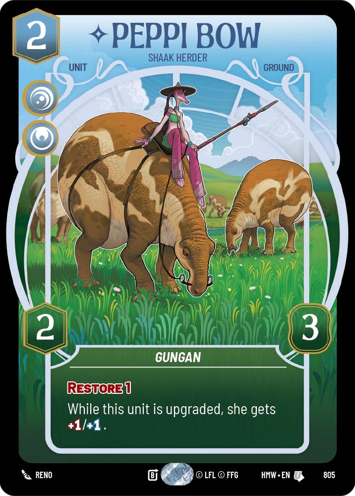 Peppi Bow - Shaak Herder (Prestige), Homeworlds 805