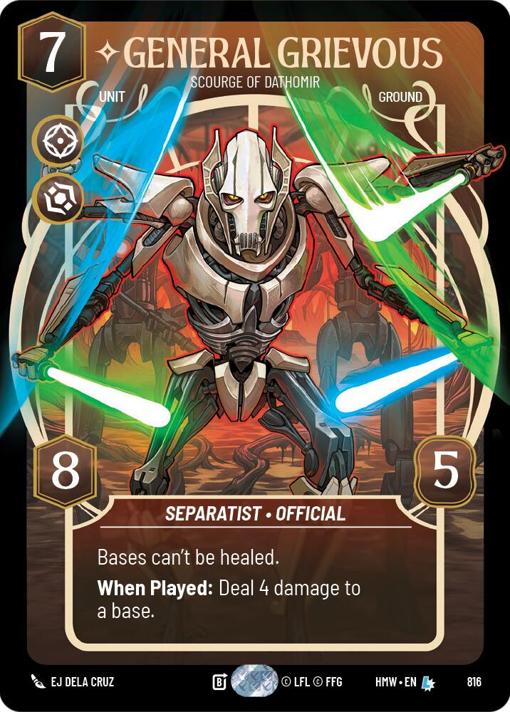 General Grievous - Scourge of Dathomir (Prestige), Homeworlds 816
