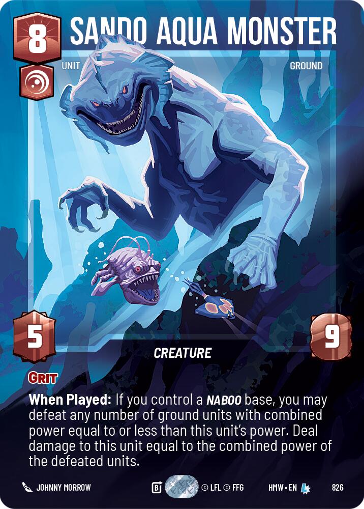 Sando Aqua Monster (Prestige), Homeworlds 826