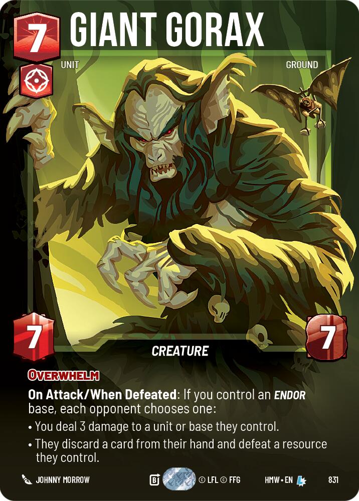 Giant Gorax (Prestige), Homeworlds 831