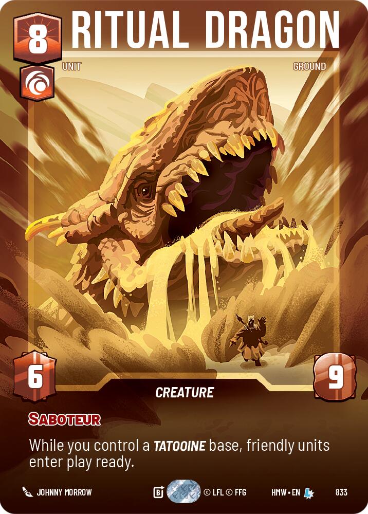 Ritual Dragon (Prestige), Homeworlds 833