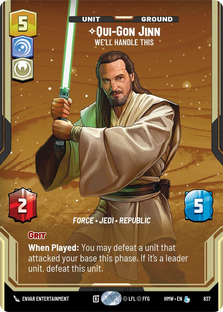 Qui-Gon Jinn - We'll Handle This (Prestige), Homeworlds 837