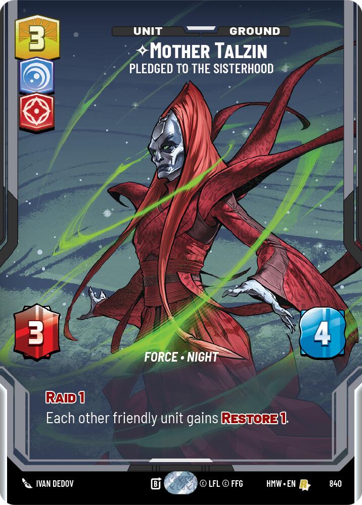 Mother Talzin - Pledged to the Sisterhood (Prestige), Homeworlds 840